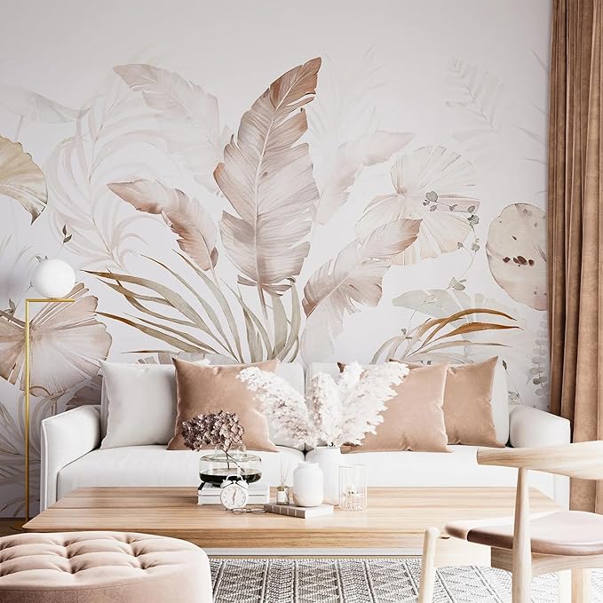 PYFFYP-Tropical Jungle Peel and Stick Wallpaper murals for Living Room by PYFFYP