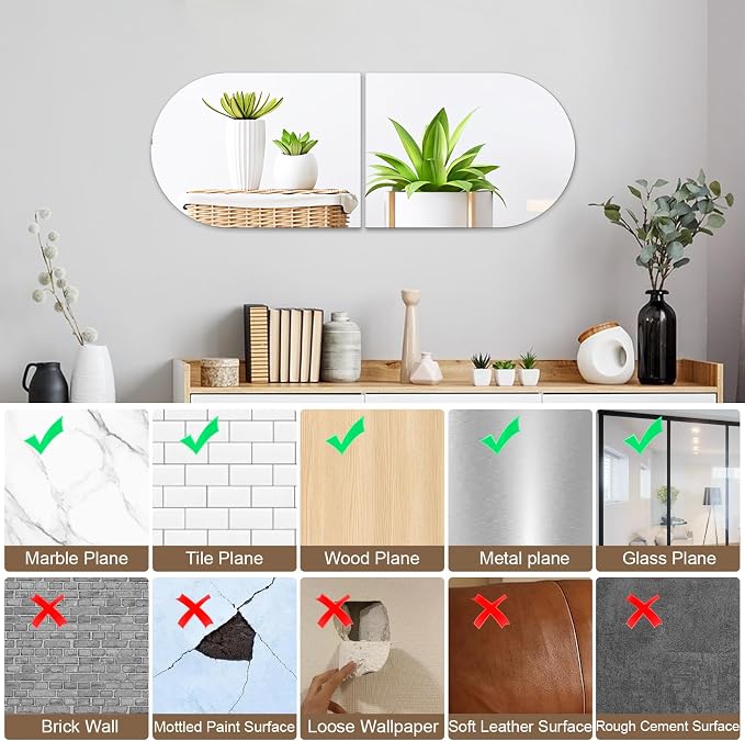 16 x 12 Arched Wall Mirror for Bathroom, Arch Mirror Wall Decor - Image 4