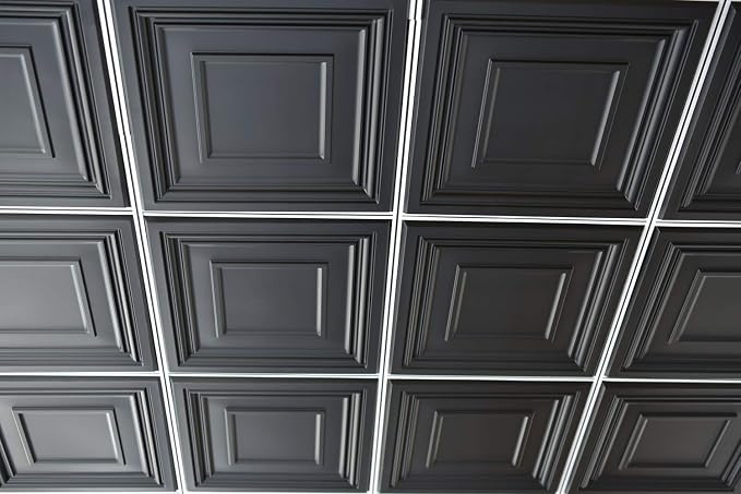 Art3d 24" x 24" (Pack of 12) Wall Panel Modern, Black - Image 4