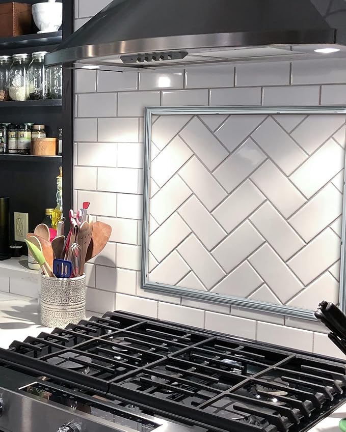Art3d 10 ft Peel and Stick Tile Edge Trim for Backsplash, Stainless Steel - Image 5
