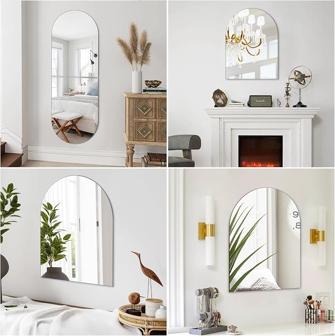 16 x 12 Arched Wall Mirror for Bathroom, Arch Mirror Wall Decor - Image 6
