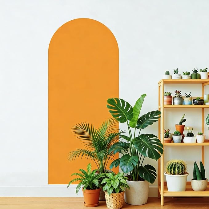 20" Boho Arch Wall Stencil, Removable Adhesive Painting Wall Décor | Stick, paint, peel off for a large clean arch mural. Stunning bohemian touch for kids' room, bedroom, living room, entryway. - Image 2