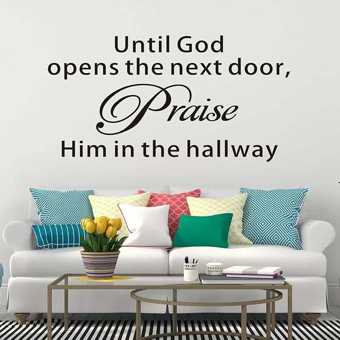 VODOE Scripture Wall Stickers for Bedroom: Apply in Under 30 Min | Solve Apply Anxiety Issue - Quotes Wall Decals for Living Room Church - Ideal for Instant Home Walls Makeover X-Large - Image 7