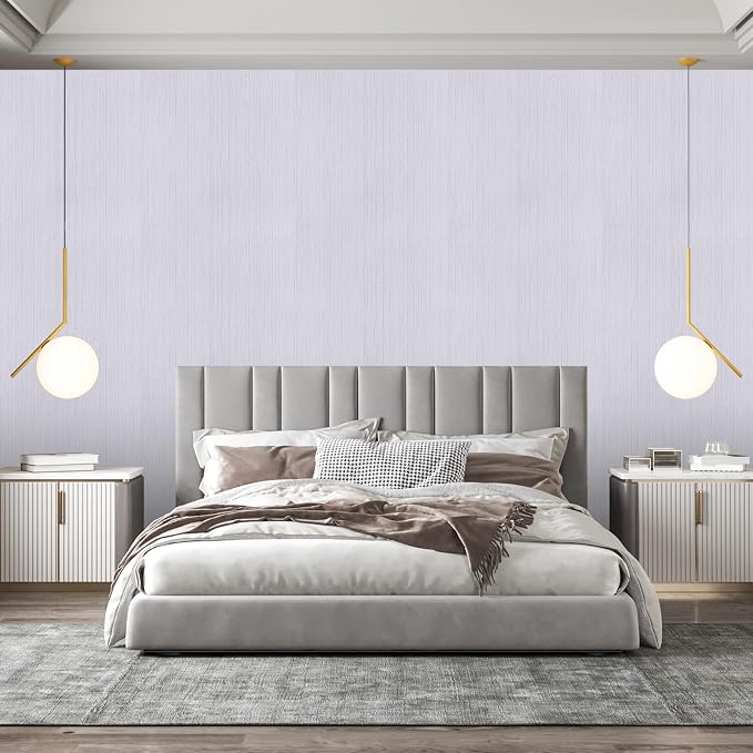 White Grasscloth Peel and Stick Wallpaper Vintage Texture Removable Waterproof Wallpaper for Room Walls, Cabinets, Furniture, Drawers, Desk A Set of 15.7"x480" - Image 5