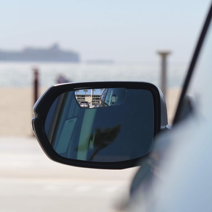 Blind Spot Mirrors for Cars - by Safe View Company - Change Lanes w Confidence - Made from Real Convex Glass - Long Lasting - Easy Peel & Stick (Ultimate Bundle) - Image 6