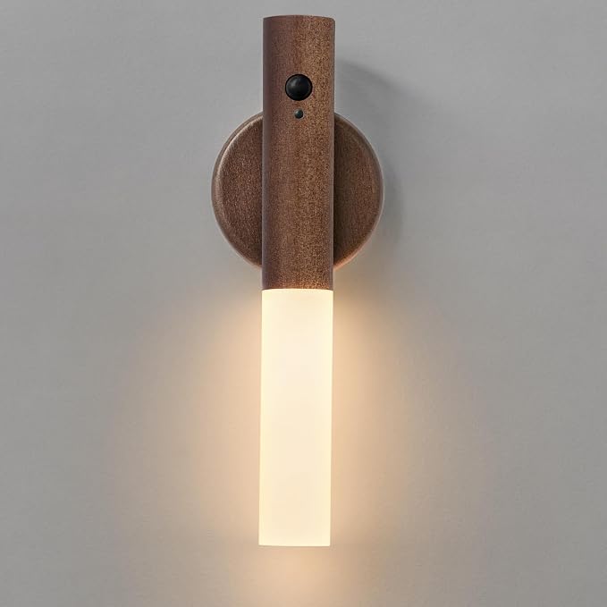 Montford Battery Operated Wall Sconces, Motion Sensor Night Light Magnetic Wall Light Rechargeable Wall Sconce, Peel and Stick Sconce Lights for Bedside Stair Hallway by Montford