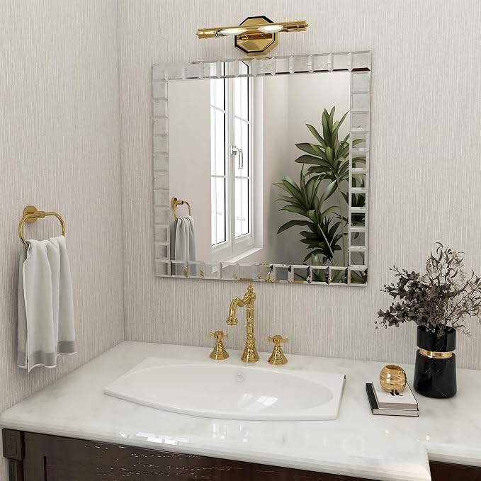 Peel and Stick Mirror Tile Light Antique 3 x 3 Inch - Image 8