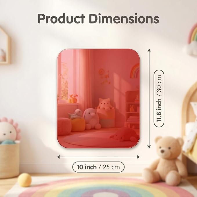 8-piece set of multicolor sensory wall mirrors, acrylic colorful interactive mirrors, perfect for kids' classrooms and sensory rooms, offering visual and tactile stimulation as wall decor - Image 4
