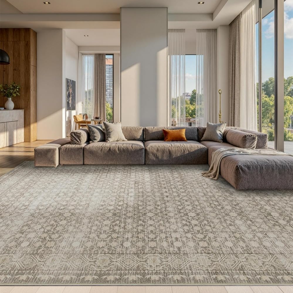 Rugxara 10x14 Washable Area Rug for Living Room, Extra Large,Vintage Boho - Image 2