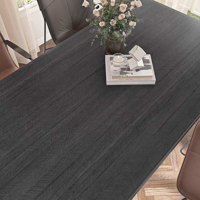 WESTICK Large Black Wood Wallpaper Peel and Stick Wood Grain Contact Paper 36"x394" Wooden Wallpaper Self Adhesive Removable Wooden Vinyl Countertop Contact Paper for Kitchen Countertops Desk Cabinets - Image 4