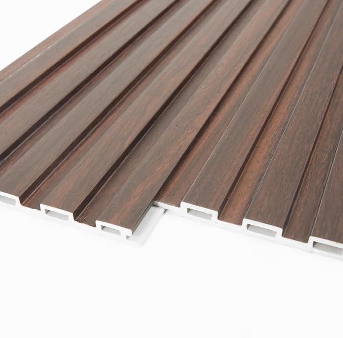 Art3d 108 x 6 in WPC Wood Slat Wall Panels, 3D Wall Accents, 8-Pack, Walnut | Real Wood Grain, Durable, Water Resistant, Wear-Resistant, No Emission, Eco-Friendly, Easy to Care, for Living Room, Bedroom - Image 9