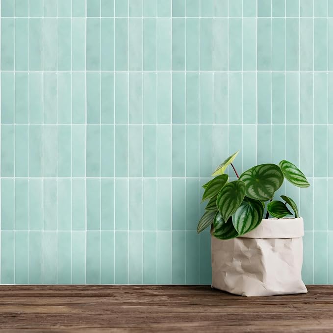 Select 5 Pack Peel and Stick Backsplash Square Tiles, 12x12 in, Mint | Extra Thick 3D Wall Panels, Heat & Water Resistant, Easy DIY Kitchen, Bathroom, Laundry, Fireplace & Rental Home Wall Décor - Image 7