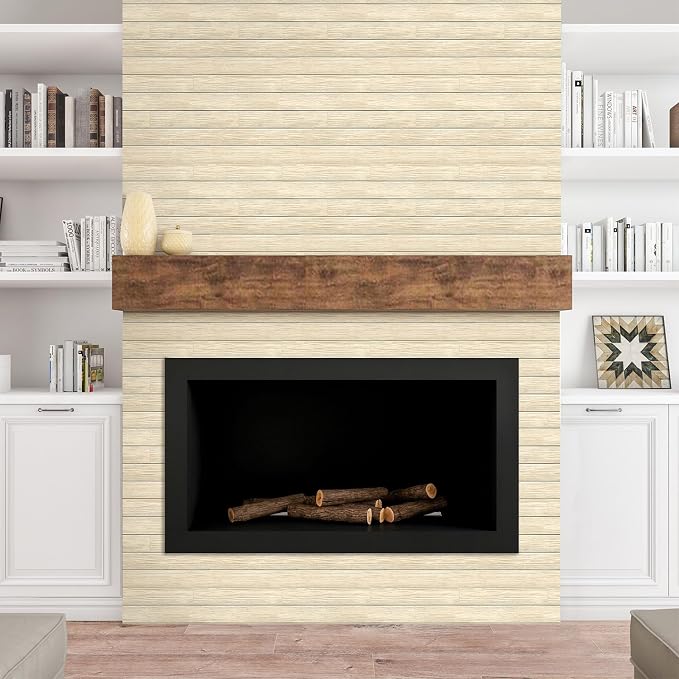 Commomy 3D Faux Wood Peel and Stick Wall Tiles 10 Pcs 11.8" x 11.8" | Ultralight Thin PVC Interior Wall Decor for Bedroom, Bathroom, Kitchen Backsplash,Living Room(9.7sq.ft) - Image 8