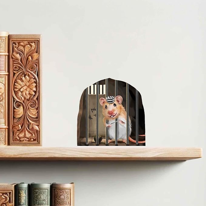 Mouse Reading Book, Wall Decor Sticker Decal, Kids Room, Classroom, Home, Bedroom, Bookcase, Book Lover, of Mice and Men, Children, Adorable, (Mouse Trap) - Image 8