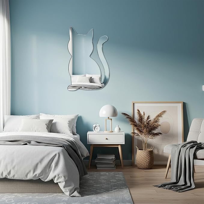 Cat Mirror for Wall Acrylic Non-Glass Unbreakable, Cute - Image 6