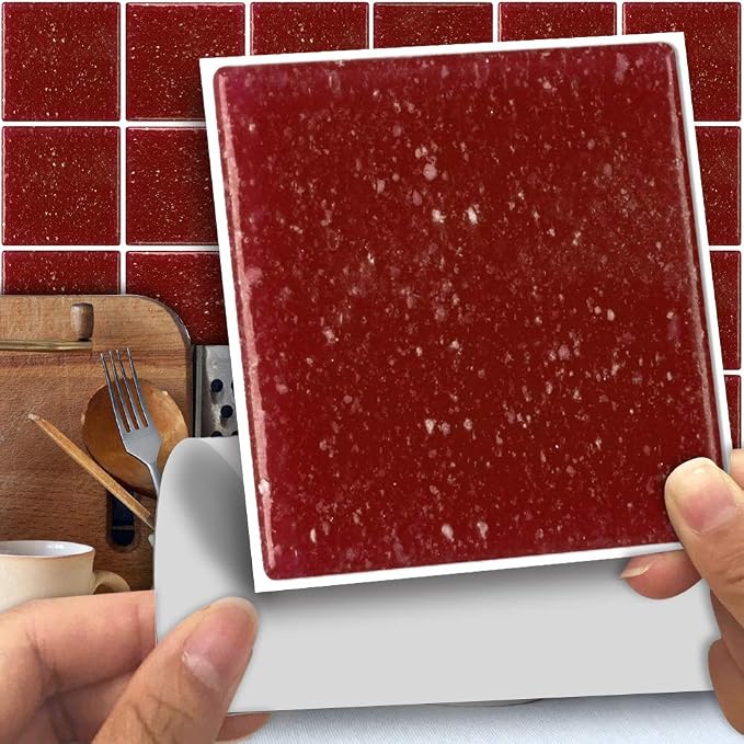 AlwaysPon 25 Pcs Self-Adhesive Tile Transfer Decals for Home Decor, Peel and Stick Wall Tile Stickers for Kitchen Bathroom, Waterproof, 6x6 Inch - Image 9