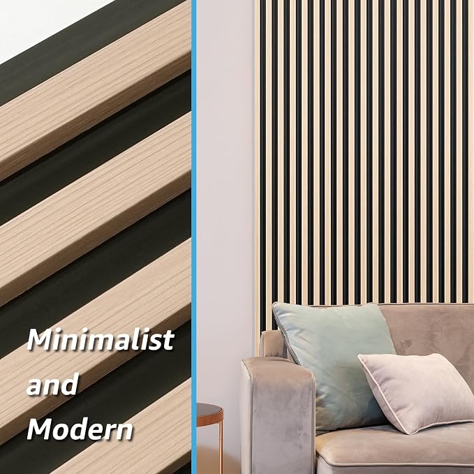 Art3d 96 x 6 Inch WPC 3D Fluted Wood Textured Slat Wall Panels, 8-Pack, Oak | Natural Wood Texture, Weather Resistant, Durable, Easy to Install, Eco-Friendly, Elegant Design, for Living Room, Bedroom - Image 5