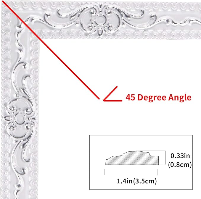 NeatiEase Flexible Molding Trim Wall Trim Self Adhesive, 16.4 Feet Peel and Stick Mirror Frame Border, Waterproof Bathroom Decor, Home Decor (Silver) - Image 2