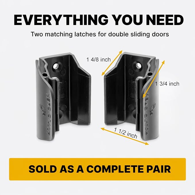 Mirrored Door Latch RV Sliding Wardrobe Doors (Pair) - Image 7