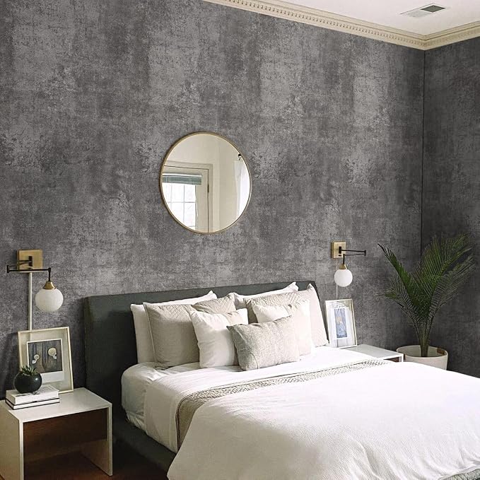 Arthome Concrete Gray Peel and Stick Wallpaper 16.5"x120" | Removable Contact Paper,Covers 13.4 sq ft. Ideal for Industrial Accent Walls Cabinets or Furniture Makeovers - Image 5