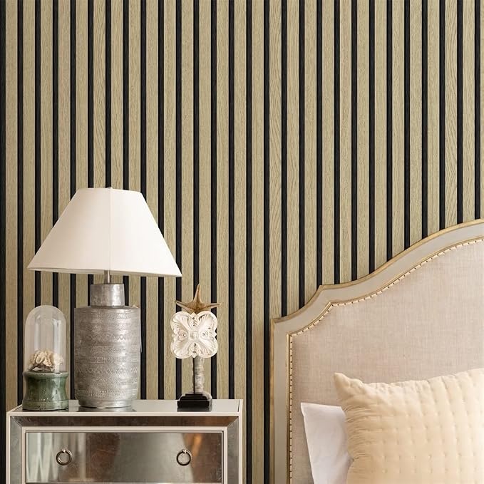 myforHD Wood Grating Stripe Self-Adhesive Wallpaper - Peel & Stick, Removable, Waterproof, PVC Vinyl Film, Multiple Sizes & Designs - Image 4