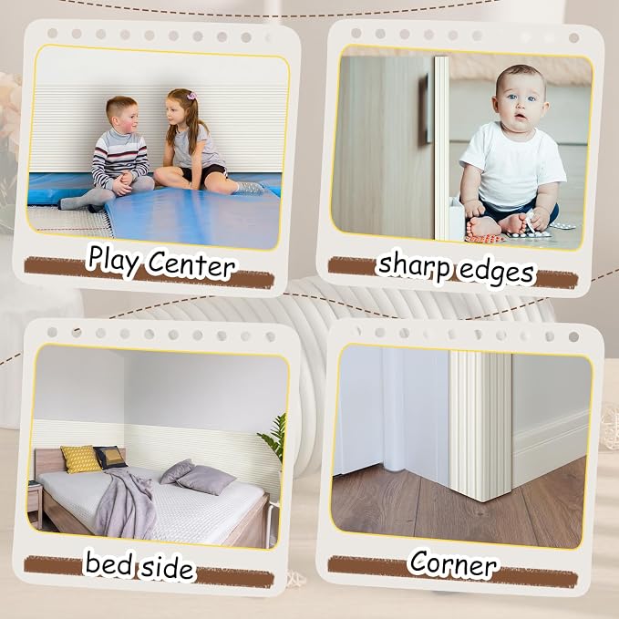 19.7 x 78.7 Inch Wall Padding for Kids, White, 1 Roll | Anti Collision Wall Padding Padded Wall Panels 3D DIY Headboard for Autism Playroom Nursery Bedroom Living Room Corner Guards - Image 6