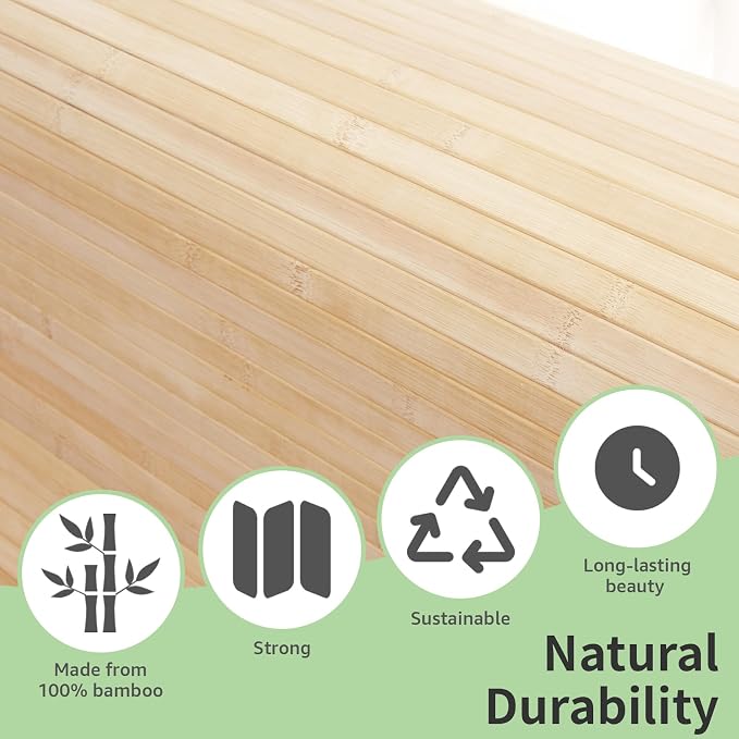 Art3d 48 x 96 in Natural Bamboo Wall Panel, 2-Pack, Light-Carbonized | Renewable Raw Board, Waterproof, No Emission, Wear-Resistant, Freely Cuttable, Stylish Wall Decor for Bedroom and Office - Image 8