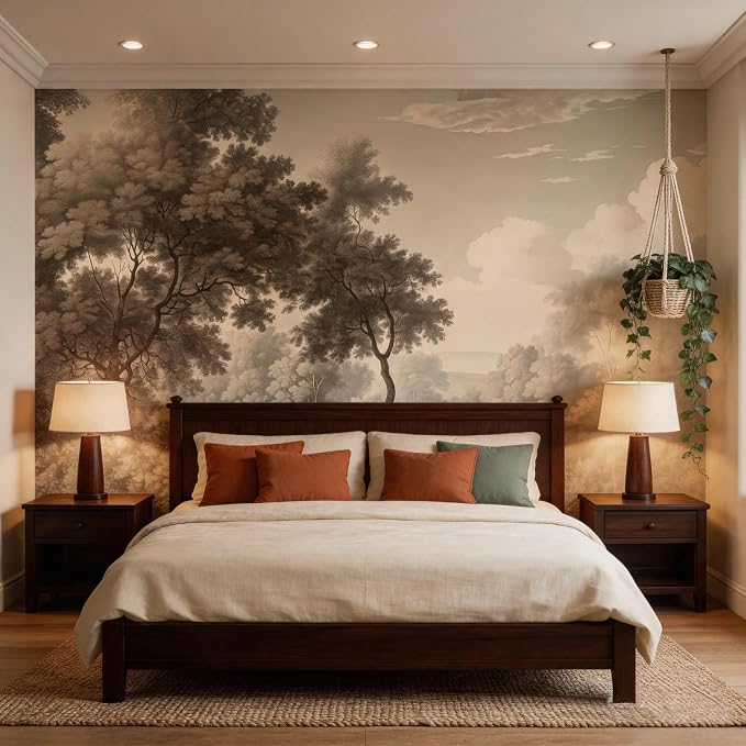 PYFFYP-Retro Tropical Jungle Peel and Stick Wallpaper murals for Bedroom - Image 4