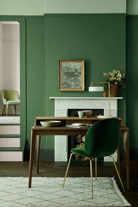 Safiyya 118"x17.7" Olive Green Peel and Stick Wallpaper Solid Color Dark Green Contact Paper Temporary Self Adhesive Contact Paper Decorative Wallpaper Vinyl Rolls for Wall - Image 3