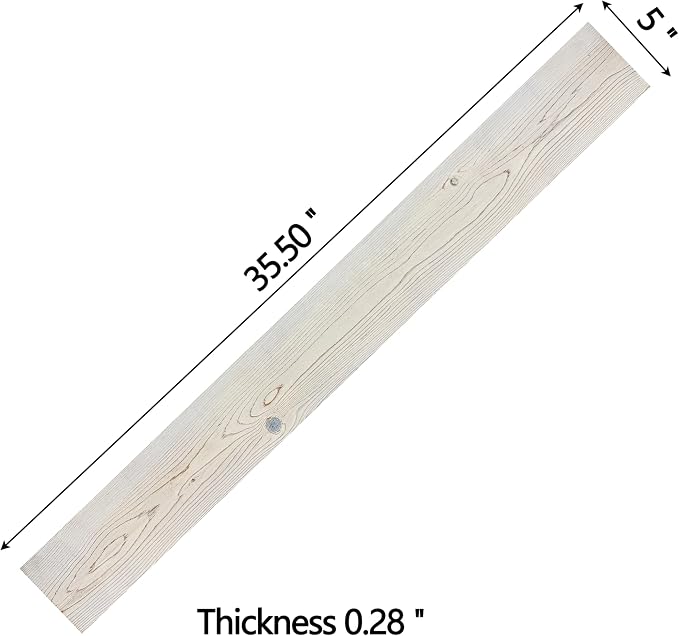 Real Wood Wall Planks-5" White Shiplap Panel Peel and Stick 10Pack 12.5SqFt | 5in wide solid wood shiplap planks-easy DIY wall shiplap panels Perfect for accent wall,backsplash,bedroom, living room - Image 2