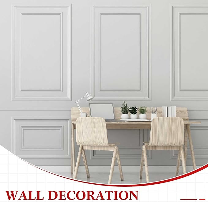 32.8ft x 1.1 Inch Flexible Peel and Stick Molding Trim for Wall, Baseboard, Backsplash, Tile Edge, Chair Rail, Mirror-self Adhesive Trim for Bathroom Wall Door Floor Corner Window, White - Image 6