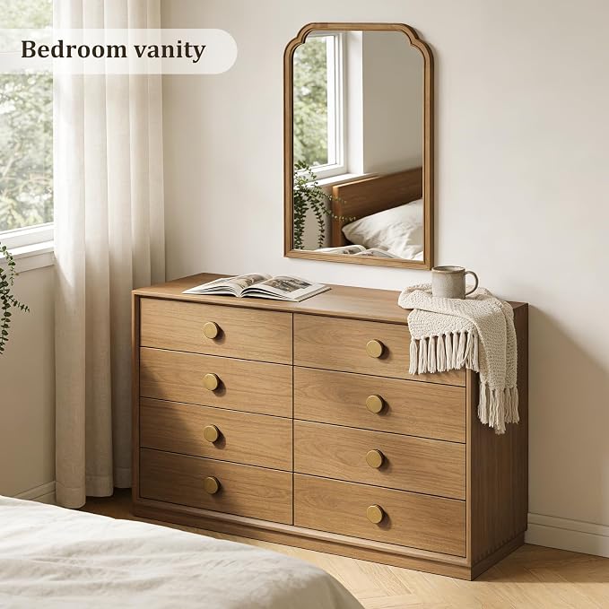 WallBeyond 24" x 36" Natural Wood Mirror for Wall Mounted, Rustic Wood Frame Wall Mirrors Decorative for Living Room or Bathroom Mirror (Natural Color) - Image 5