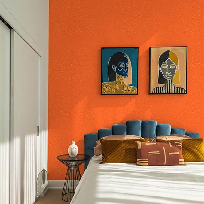Orange Peel and Stick Self Adhesive Wallpaper Countertop Contact Paper | Removable Embossed Silk Waterproof Bathroom Wallpaper 15.7" X 393.7" Kitchen Vinyl Wrap for Cabinet Shelf Liner Paper - Image 3