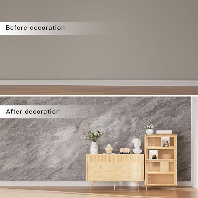 3D Wall Panels - 4PCS 47.2"x23.6" Faux Stone Wall Covering - MCM Modified Clay Material for Home Art, Accent Brick, Modern Exterior/Interior Decoration, Covering 31 sq.ft TV#2 - Image 5