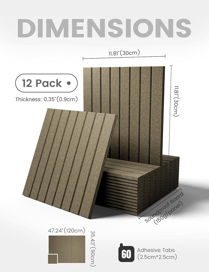 Fluxynara 48" x 36" Large Felt Bulletin Board, Earth Brown | 12 Pack Cork Board Alternative with 60 Safe Adhesive Tabs, Pin Boards for Wall Decor, Home, Office, Classroom,Dorm - Image 2