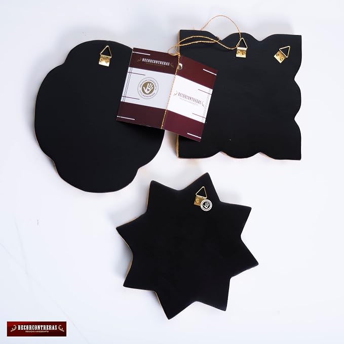 Peruvian Wall Mirrors Set 3pc Gilded Bronze Leaf Home Decor - Image 7