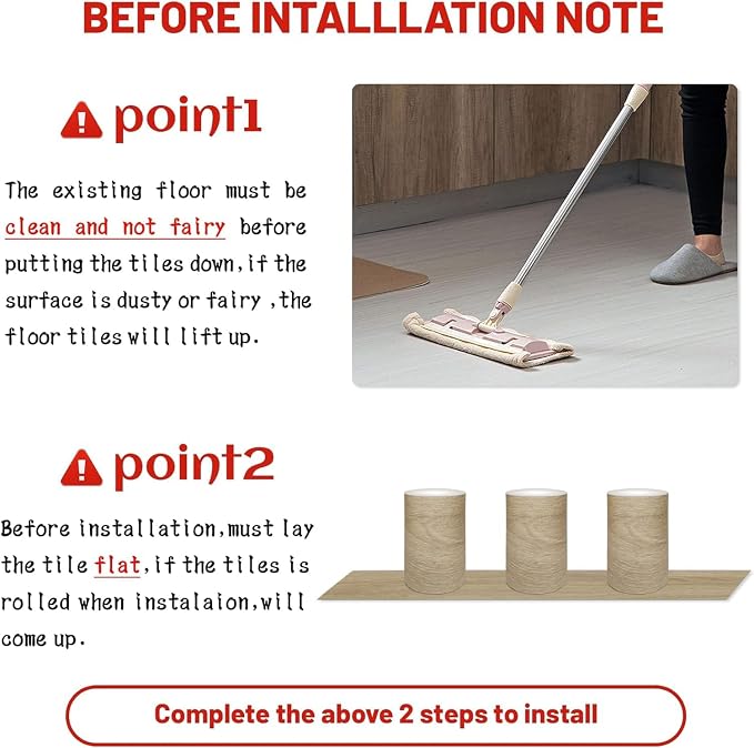Lareko Peel and Stick Floor Tile, Waterproof Vinyl Plank Flooring | 36-Pack 54 Sq.Ft, Self-Adhesive Laminate Vinyl Tiles,Realistic Wood Grain for DIY Bathroom, Laundry Room & Rental Upgrades - Image 8