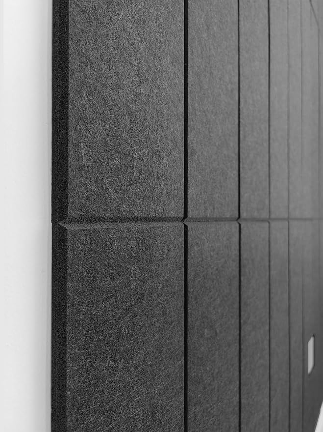 Shiplap Felt Wall Panels, Black, 24 Pack, Modern Wall Paneling, Peel and Stick, Sound Absorbing, 23.25 sq ft - Image 3