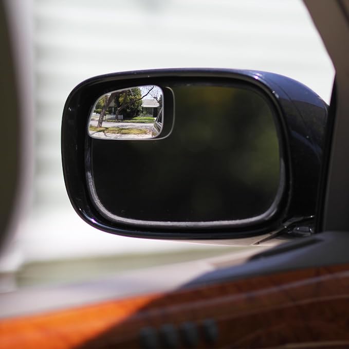 Blind Spot Mirrors for Cars - by Safe View Company - Change Lanes Confidently - Made from Real Convex Glass - Long Lasting - Easy Peel & Stick (Falcon), SVCBAME23 - Image 5