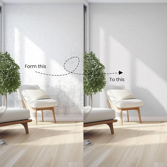 White Wallpaper Peel and Stick Wallpaper Embossed Silk Contact Paper | Self Adhesive Removable Waterproof Bathroom Kitchen Vinyl Film Textured Cabinet Shelf Paper 15.7in X 196.8in - Image 6