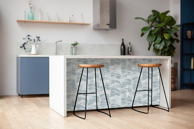 Peel and Stick Wallpaper Roll, Lake Life Design | 17.5 x 216 in roll; Covers 26.25 sq ft; Vinyl peel & stick; No paste needed; Great for walls, shelves & cabinets. - Image 2