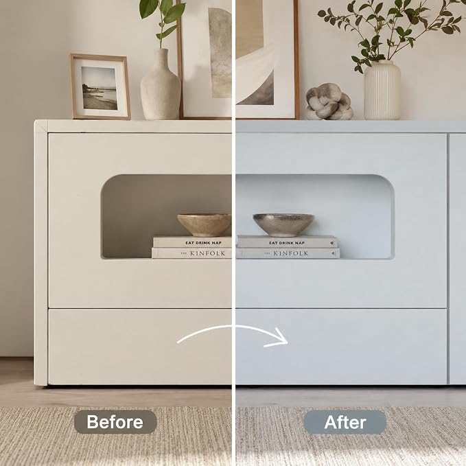 Peel and Stick Wallpaper Blue Contact Paper Self-Adhesive Removable Waterproof Wallpaper Vinyl for Cabinets Countertops Bathroom Kitchen Wall Covering 17.7"x118" - Image 5