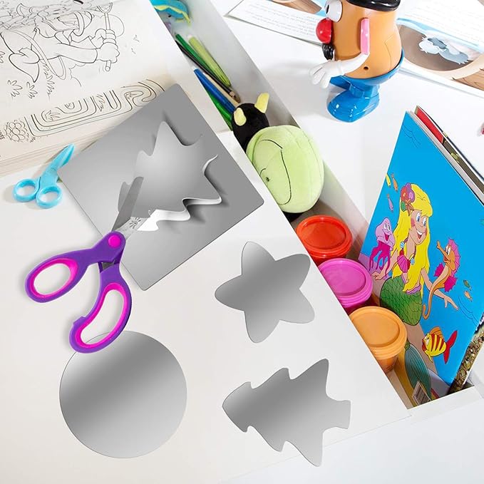 4 Pieces Flexible Cut to Size Mirror Sheet 6" x 9", Self Adhesive Non Glass Mirror Stickers PETG Plastic Mirror - Image 7