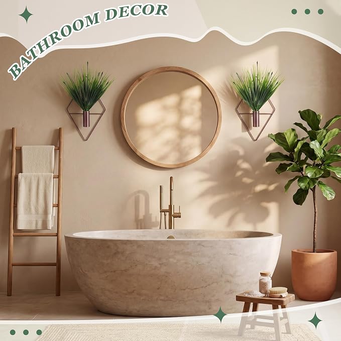 Canlierr 4 Pcs Wall Decor Hanging Planters, Aquatic Plant, Bronze - Image 7