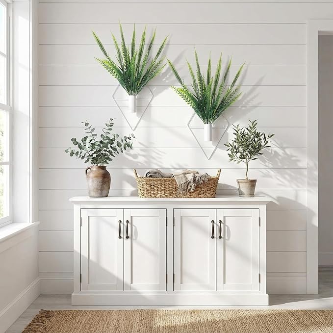 Canlierr 4 Pcs Wall Decor Hanging Planters, Boston Fern, White - Image 4