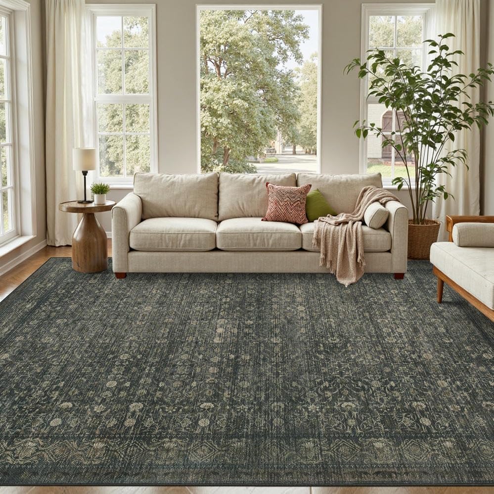 Rugxara 8x10 Area Rugs,Large Rugs for Living Room(Moss Green) - Image 3