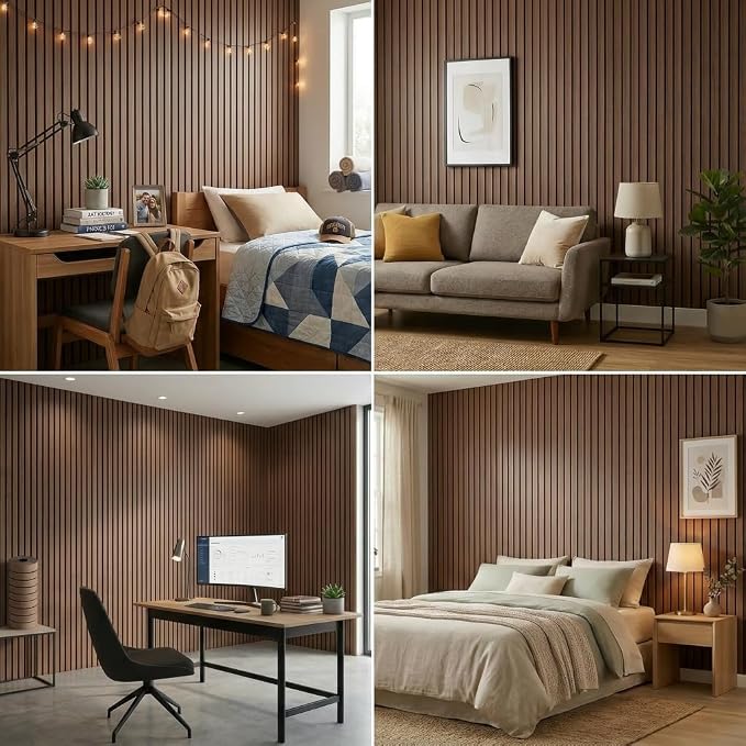 3D Wall Panels Peel and Stick – 15.74" x 118" PVC Faux Texture Wall Covering, Self Adhesive Waterproof DIY Accent Wall for Living Room, Bedroom, Sofa Background & Kitchen Backsplash, Covers 12.9 sq.ft - Image 2