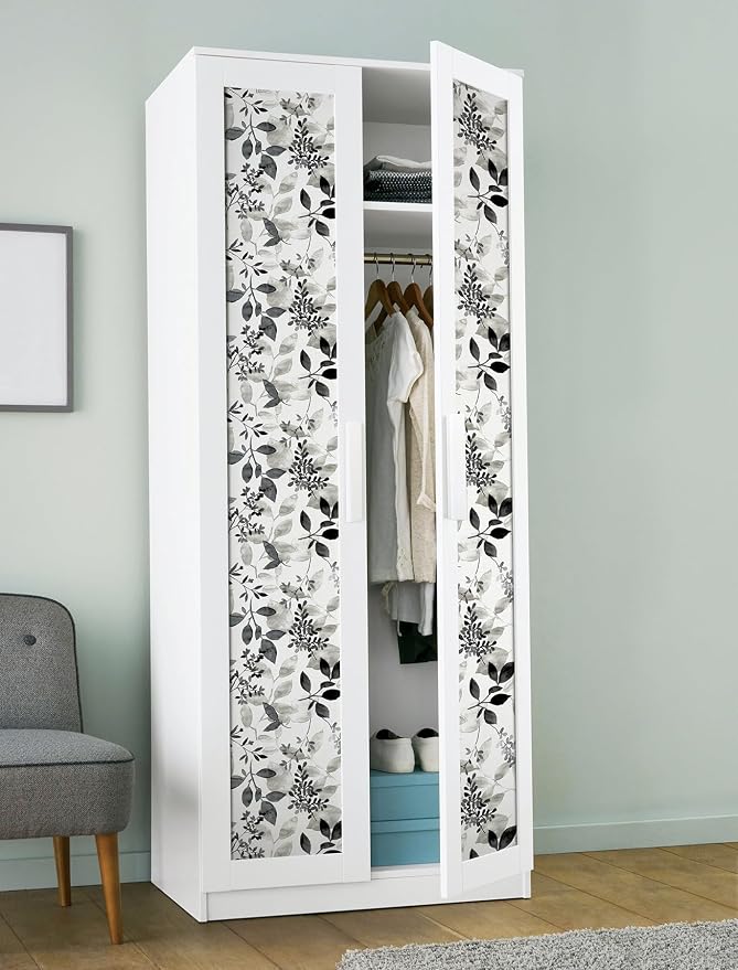 NuWallpaper Black Breezy Peel and Stick Wallpaper, Removable Wallpaper, 20.5 in x 18 ft - Image 4