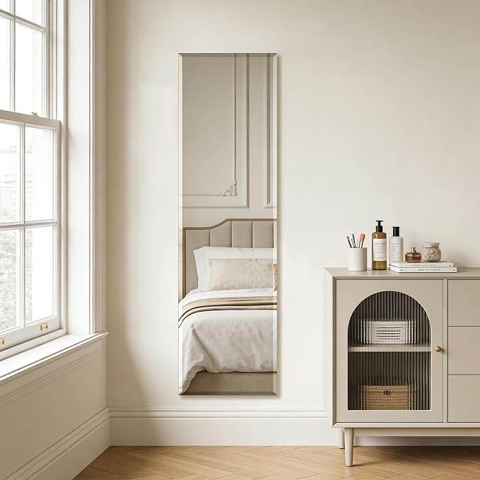 Frameless Full Length Mirror for Wall, 55x16 Inch Bathroom Vanity Mirror - Image 6