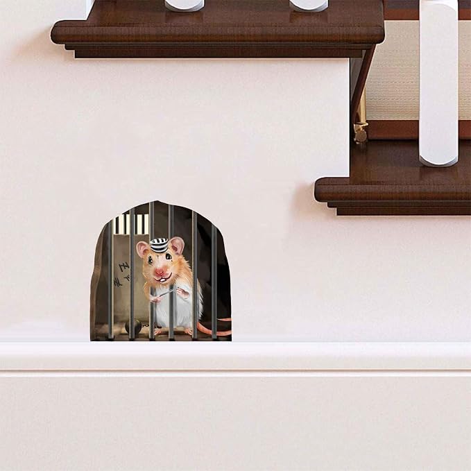 Mouse Reading Book, Wall Decor Sticker Decal, Kids Room, Classroom, Home, Bedroom, Bookcase, Book Lover, of Mice and Men, Children, Adorable, (Mouse Trap) - Image 3